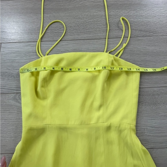 Park & Fifth Neon Yellow Midi Spaghetti Strap Dress - Picture 14 of 15